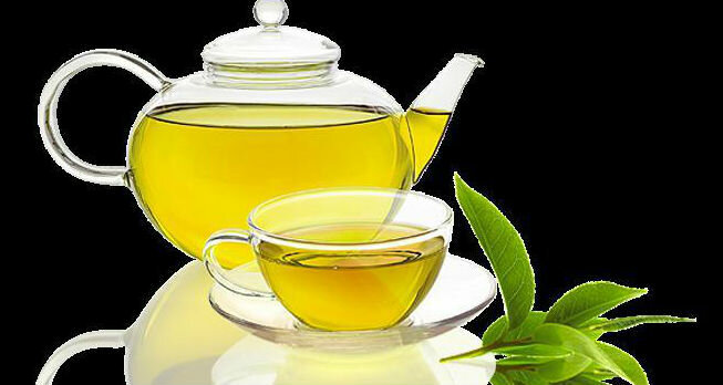 Chladené zeleného čaju
